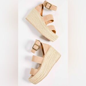 NWOT Soludos Women’s Palma Nude Platform Sandal, Size 10